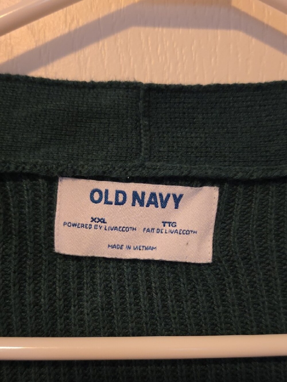 Old Navy Dark Green Open-Front Women's Cardigan Sweater - Picture 2 of 5